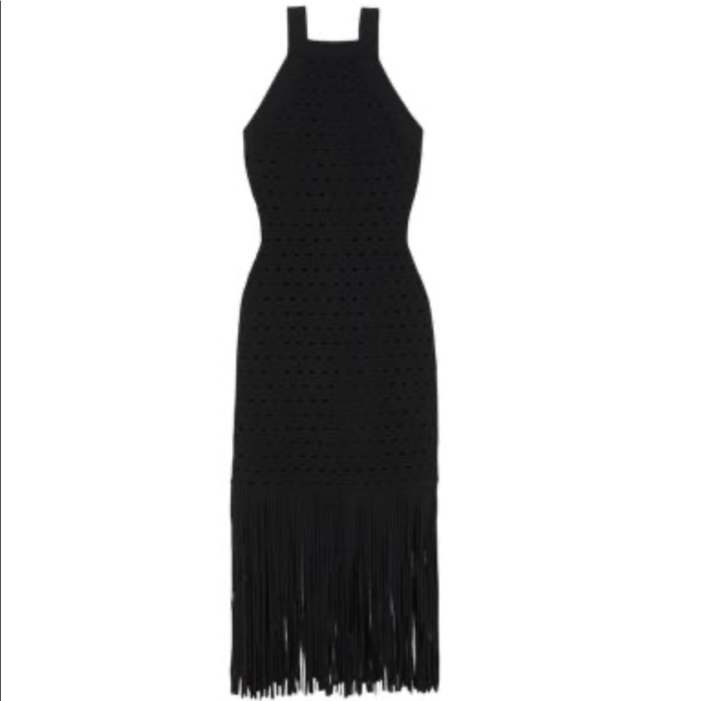 Sandro Black knitted dress